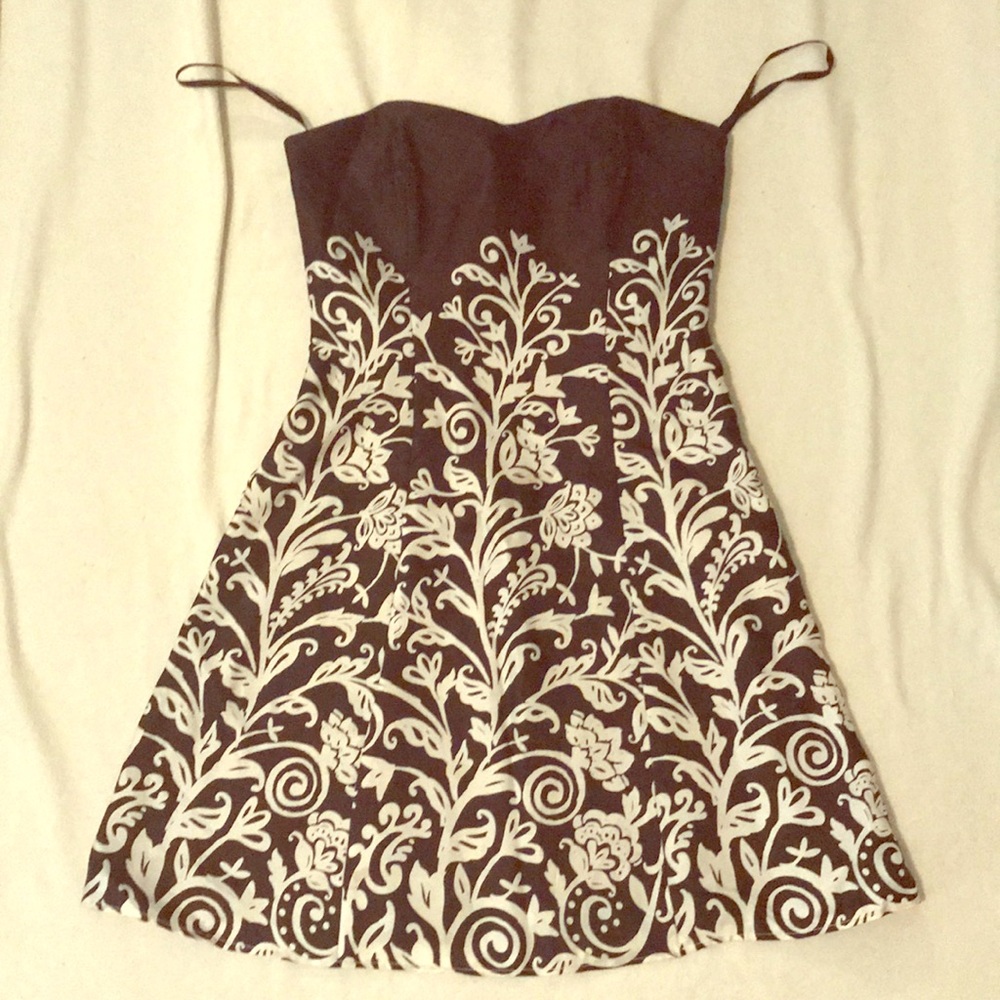 White House black market strapless dress